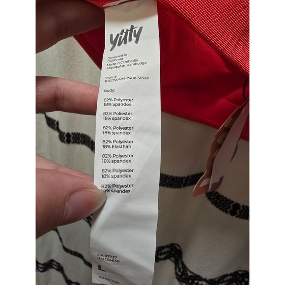 NWT Yitty Mesh Me Smoothing Midi Bralette hot pink mesh shapeware size large - Picture 7 of 10